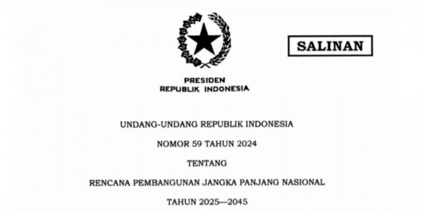 Presiden Jokowi Teken UU RPJPN 2025-2045