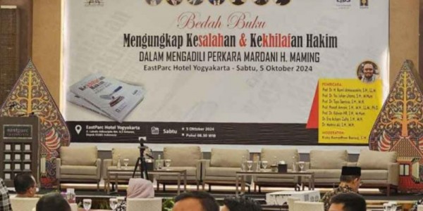 Bedah Buku: Eksaminasi Perkara Mardani H. Maming, Pakar Hukum Sebut SK Bupati Tidak Langgar UU Minerba