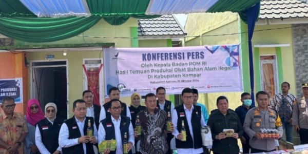 BPOM Bongkar Obat Bahan Alam Ilegal di Riau, Jamu 'Disulap' Jadi Parasetamol