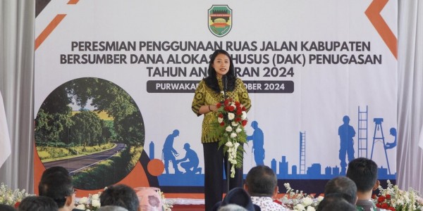 Hadiri Peresmian Penggunaan Jalan di Kabupaten Purwakarta, Ini Kata Puteri Komarudin