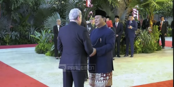 Prabowo Sambut Utusan Negara-negara Sahabat di Gedung MPR/DPR