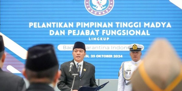 Barantin Lantik Sekretaris Utama Baru, Kabarantin Fokus Akselerasi Program Pemerintahan Prabowo-Gibran