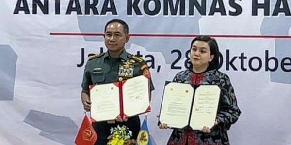 Panglima TNI dan Komnas HAM Teken MoU, Ini Tujuannya
