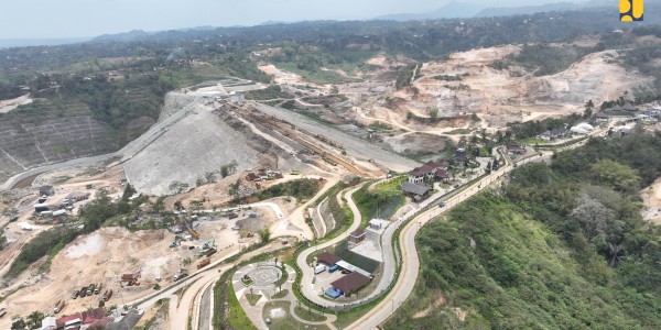 Progres 93,25 Persen, Kementerian PU Percepat Penyelesaian Konstruksi Bendungan Jlantah