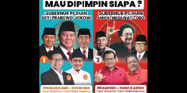 PDIP Protes Stiker 'Mau Dipimpin Siapa?', Pengamat: Mungkin Karena Tokoh Pendukung RK-Suswono Lebih Dahsyat