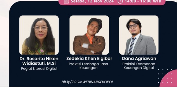 Tangkal Ancaman Siber, Sekolah Politik dan Komunikasi Indonesia Gelar Webinar ‘Keamanan dan Privasi dalam Keuangan Digital’