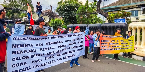 Mahasiswa Peduli Hukum dan Keadilan Tuntut Transparansi LHKPN Cabup Gowa 2024