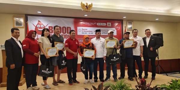 Ikhtiar Wujudkan Gaya Hidup: PDDI Bersama Royal Palm Hotel Selenggarakan Donor Darah