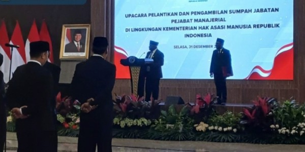 Ingatkan Jajarannya, Menteri HAM: Yang Main Judi dan Korupsi, Saya Copot