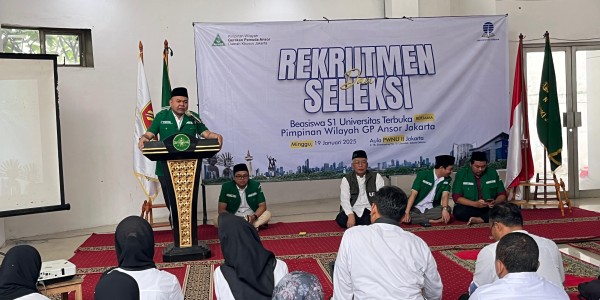 GP Ansor Jakarta Gelar Seleksi Ratusan Kader Calon Penerima Beasiswa Kuliah  di UT