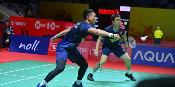 Hendra/Ahsan Melaju ke 16 Besar Indonesia Masters 2025 Usai Menang Dramatis