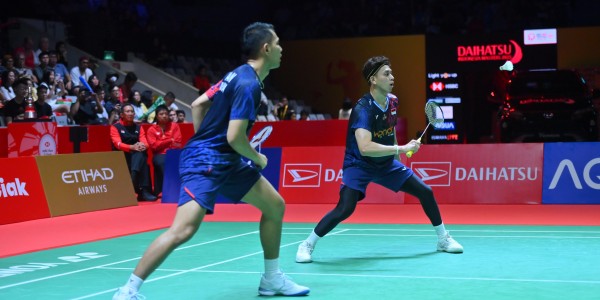 Fajar/Rian Pastikan Tiket Final Indonesia Masters 2025 tantang Ganda Malaysia