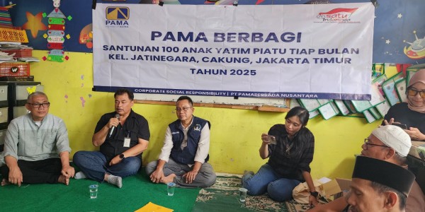 Awali Tahun 2025, PAMA Berikan Santunan Kepada 100 Anak Yatim dan Piatu