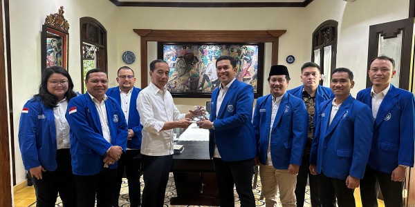 Temui Jokowi, GAMKI Bahas Perkembangan Teknologi hingga Program MBG