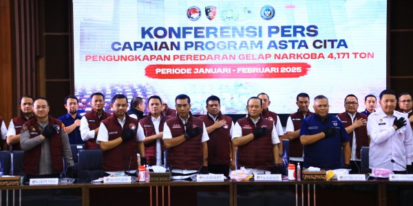 Dalam Dua Bulan Bareskrim Ungkap 6.881 Kasus Narkoba, 4,171 Ton Barbuk Disita