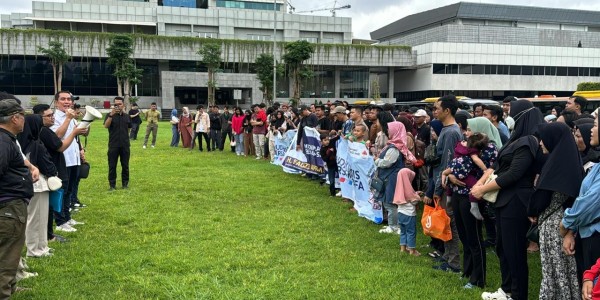 Ketua DPP NasDem Fauzi Amro Lepas Rombongan Mudik Gratis ke Sumatera Selatan