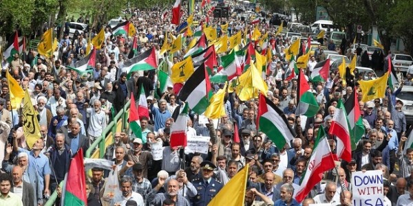 Warga Iran Gelar Aksi Solidaritas Dukung Palestina dalam Perlawanan di Gaza