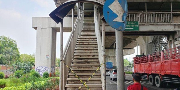JPO Cakung Rusak, Bina Marga DKI: 1-2 Bulan Selesai Perbaikannya
