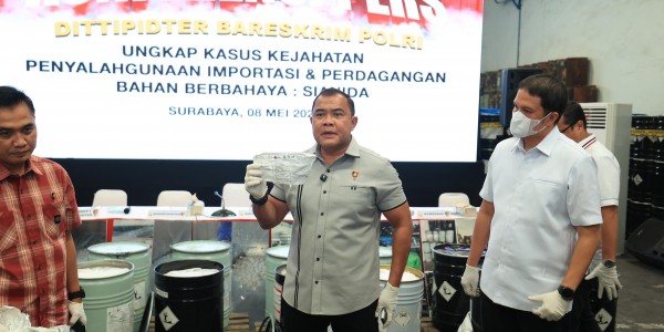 Bareskrim Bongkar Perdagangan Ilegal Sianida di Jatim, Omzet Capai Rp 59 Miliar