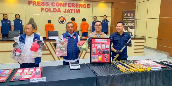 Modus Baru, Edarkan Narkoba lewat Shockbreaker, Polda Jatim Bongkar Jaringan Malaysia