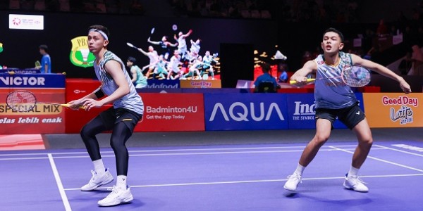 Fajar/Rian ke 16 besar Indonesia Open 2025