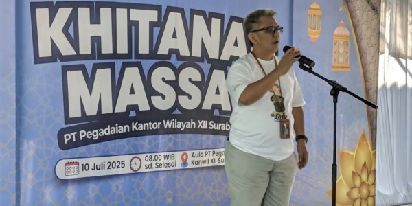 Pegadaian Kanwil XII Surabaya Gelar Khitan Massal, Puluhan Anak Dapat Layanan Modern Tanpa Jarum