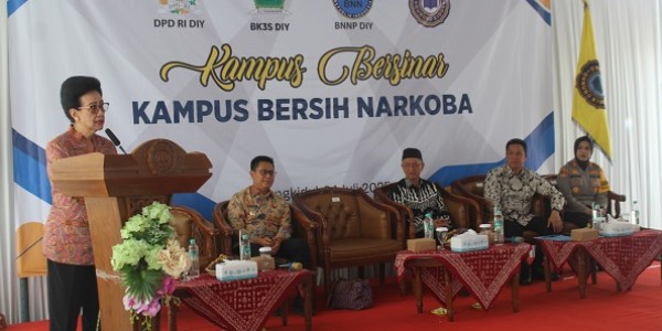 GKR Hemas Soroti Bahaya Narkoba Di Kalangan Pemuda Dan Dukung Kampus Bersinar 