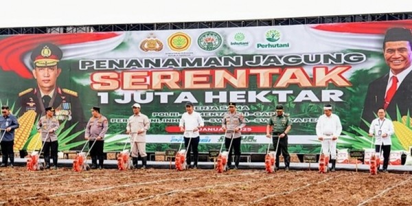 Haidar Alwi: Polri Berperan Strategis Wujudkan Swasembada Jagung Nasional