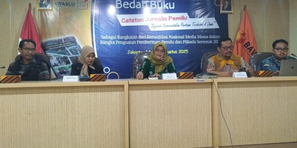Buku Catatan Pemilu Karya KPPD Dibedah, Bawaslu Puji Tulisan Jurnalis Telusur