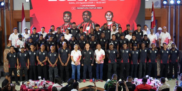 Siap Bertarung di Championship 2025/2026, Persipura Gelar Launching Tim di Jayapura