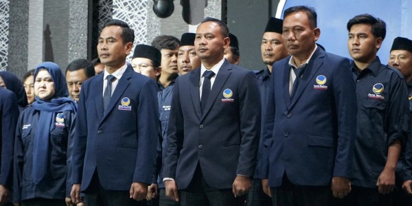 Dilantik Kang Rachmat, Marjaya Sargan Targetkan NasDem Bekasi Masuk Tiga Besar
