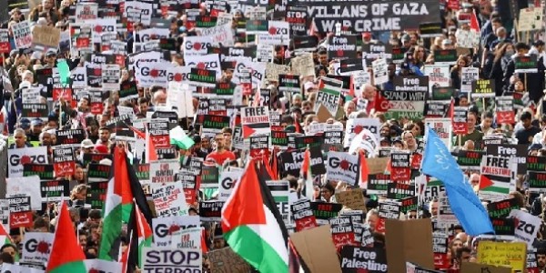 Protes London Menargetkan Perusahaan Senjata Israel di Tengah Pertumpahan Darah di Gaza