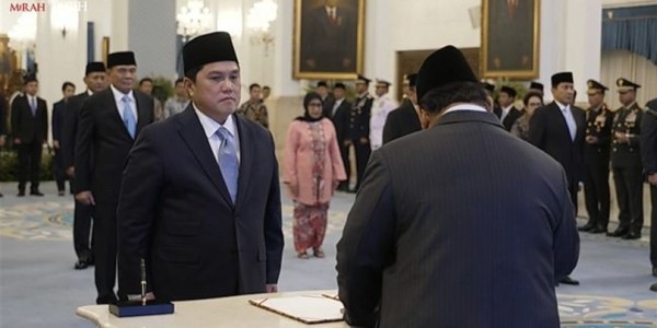 Erick Thohir Resmi Jadi Menpora Gantikan Dito Ariotedjo