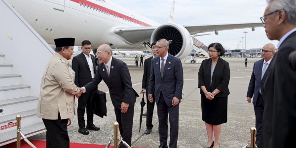 Tiba di Osaka, Prabowo Sambangi Paviliun Indonesia di Osaka Expo