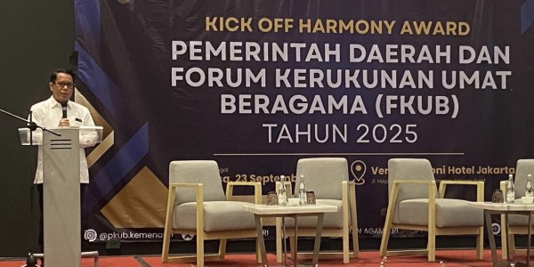 Gelar Kick Off Harmony Award, FKUB dan Pemda Berikan Penghargaan kepada para Aktor Perawat kerukunan