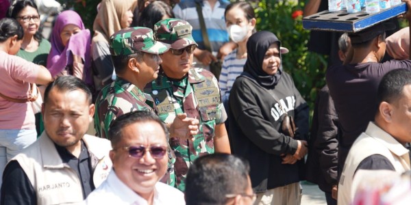 Korem 084/Bhaskara Jaya Dukung Gerakan Pangan Murah di Surabaya