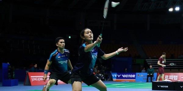 Amri/Nita Singkirkan Unggulan Jepang dan Melaju ke Perempat Final Korea Open 2025