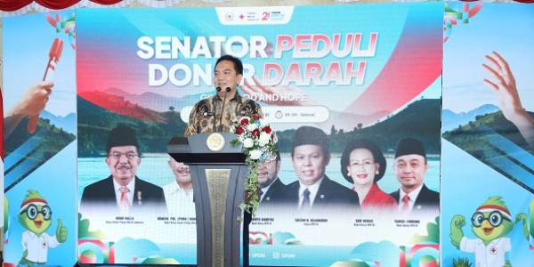 HUT DPD RI Gelar Aksi Senator Peduli Donor Darah Bersama PMI