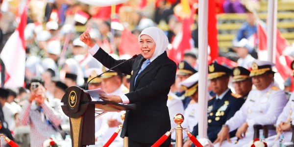 Gubernur Khofifah Ajak Wujudkan Pemuda Jawa Timur Berdaya dan Tangguh di Peringatan Sumpah Pemuda ke-97