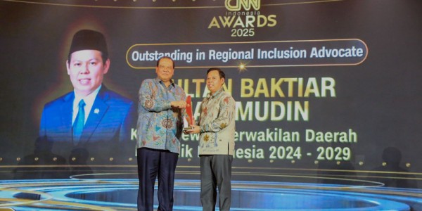 Dianugerahi CNN Award, Sultan: Komitmen Dukung Dan Kawal Program Asta Cita Di Daerah 