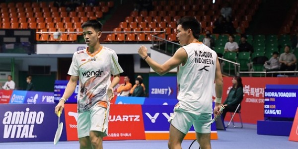 Raymond Indra/Nikolaus Joaquin ke Semifinal Korea Masters 2025 Usai Kalahkan Tuan Rumah