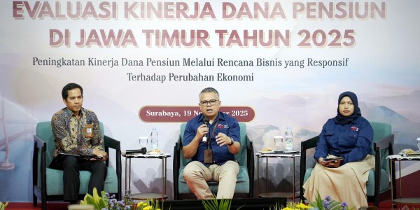 OJK Provinsi Jawa Timur Gelar Evaluasi Kinerja Dana Pensiun 2025: Dorong Rencana Bisnis Responsif terhadap Perubahan Ekonomi