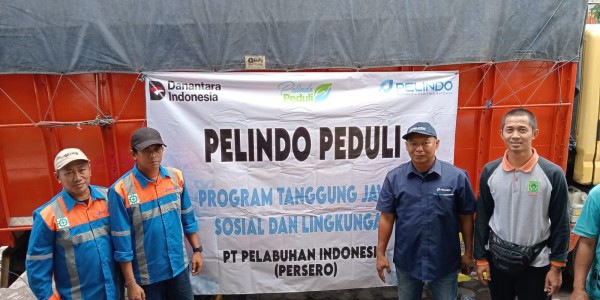 Pelindo Kawasan Tanjung Tembaga Kirim Bantuan TJSL bagi Pengungsi Erupsi Semeru