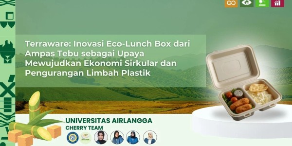 Mahasiswa UNAIR Ciptakan Kemasan Biodegradable dari Ampas Tebu sebagai Solusi Pengganti Plastik