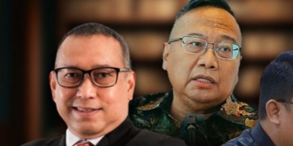 Ketua Peneliti Eksaminasi Hukum Indonesia Prof Laksanto dan SekJen Prof Santiago Berikan Keterangan di MK Terkait Kemandirian Anggaran Lembaga Peradilan