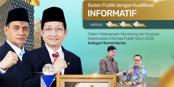 Kemenag dan 11 PTKIN Raih Anugerah Badan Publik Informatif 2025, Naik 120%