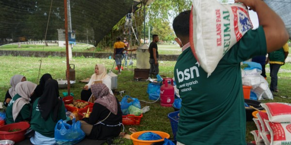 BSN Siapkan Dapur Umum Di Aceh