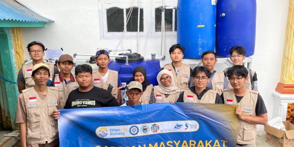Krisis Air Pascabencana, UNAIR Pasang Instalasi Filter Air di Kecamatan Malalak