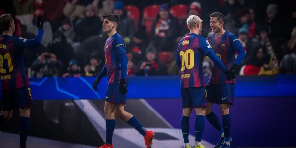 Barcelona Bangkit di Praha, Tekuk Slavia 4-2 dan Jaga Asa ke 16 Besar