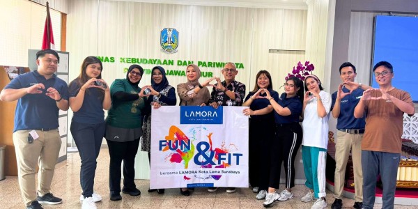 LAMORA Kota Lama Surabaya Perkuat Sinergi Pariwisata Lewat Aerobik Bersama Disbudpar Jatim